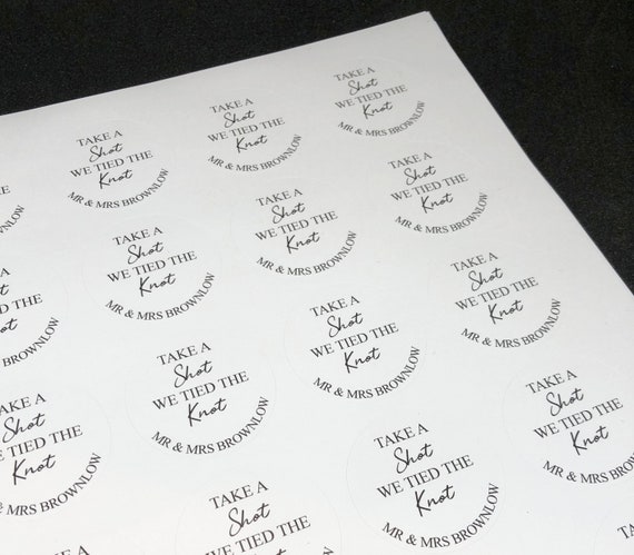 Wedding Stickers - 40mm - Take A Shot