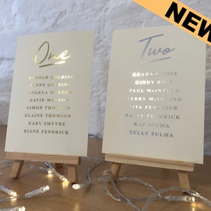 Wedding Table Plans - Foiled