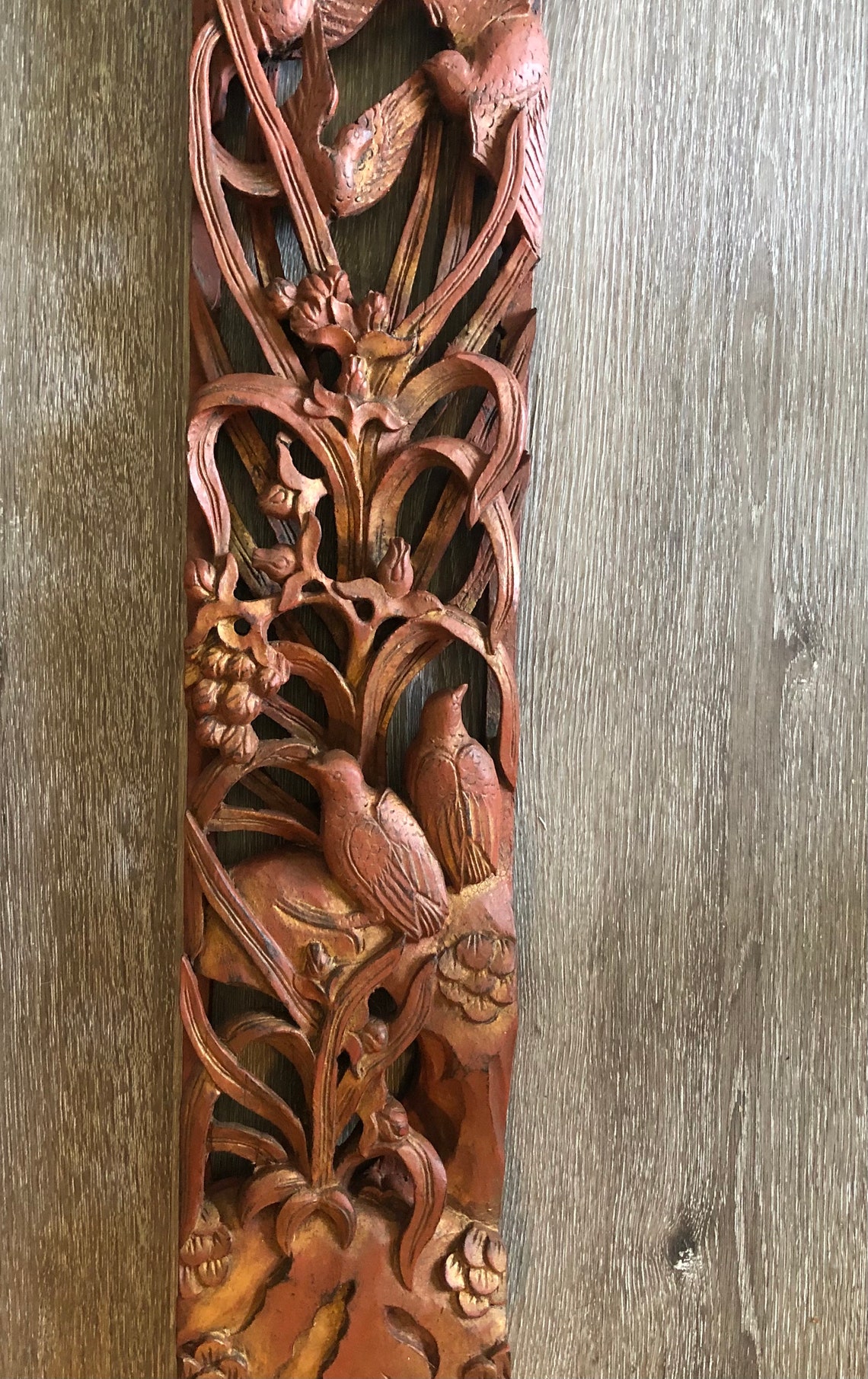 Wall Art Hand Carved Wooden Panel Crafted from Reclaimed Wood Etsy
