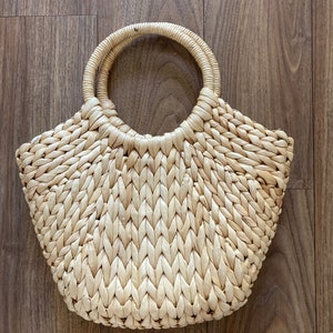 Vintage 90s Wicker Summer Bag