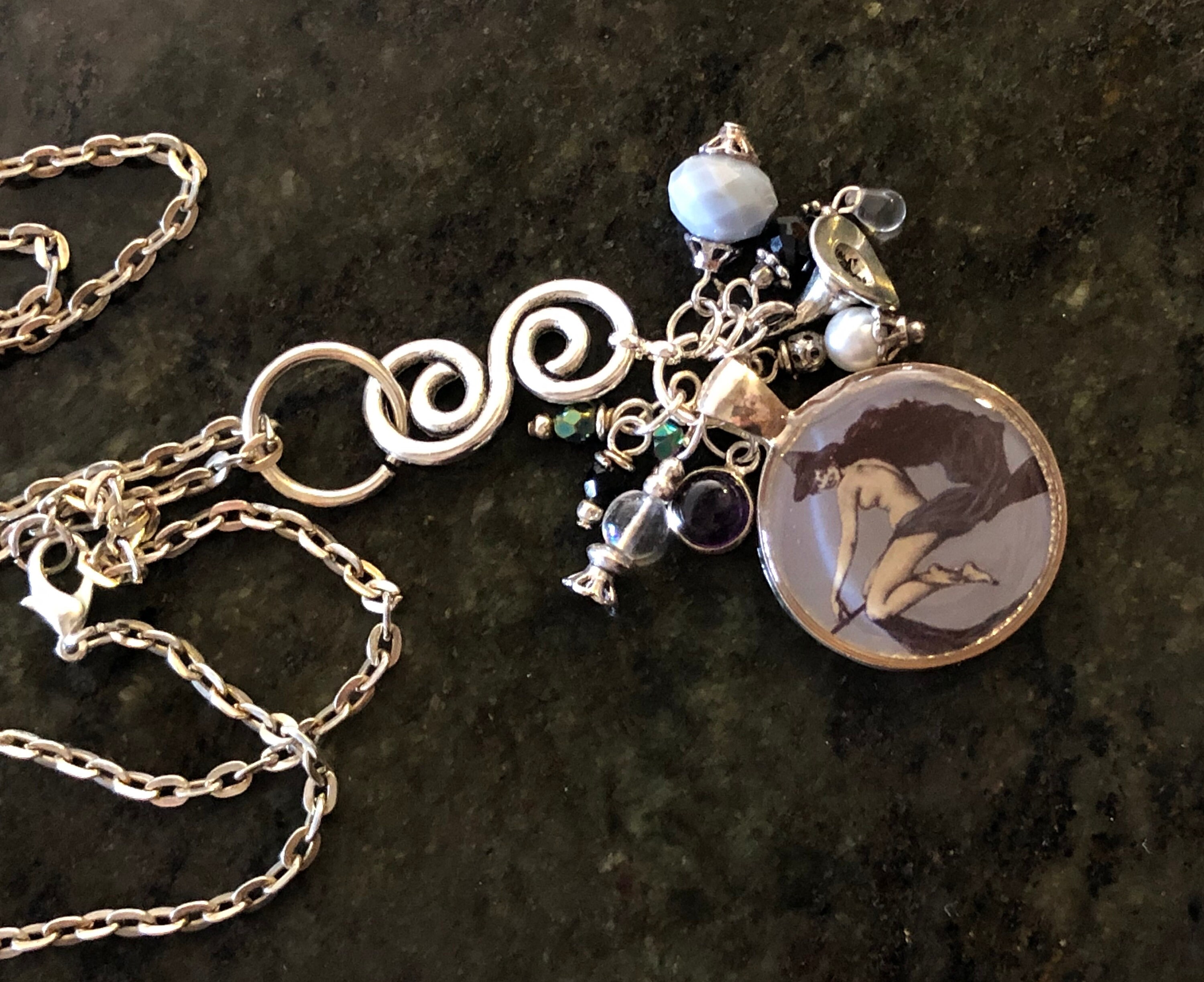 Halloween Witch Jewelry Vintage Halloween Witch Neckkace Etsy
