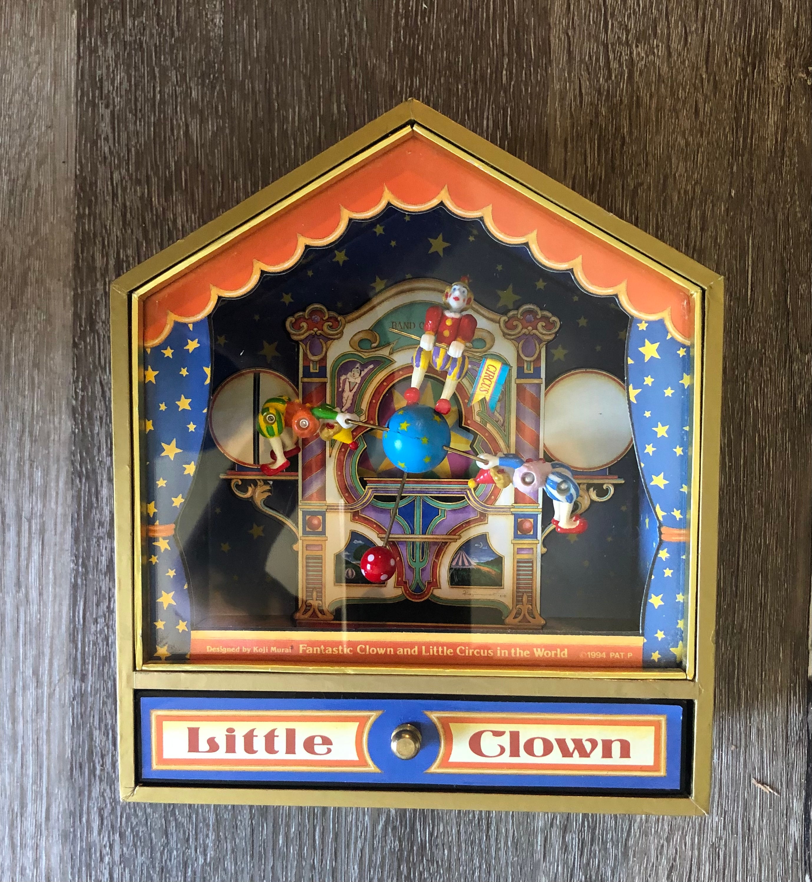 むらいこうじ　FANTASTIC CLOWN オルゴール　ミュージックボックス Vintage Fantastic Clown Museum Music Box by Koji Murai Clown