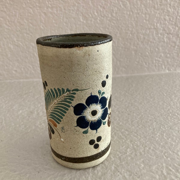 Vintage Mexican Pottery Trinket Cup