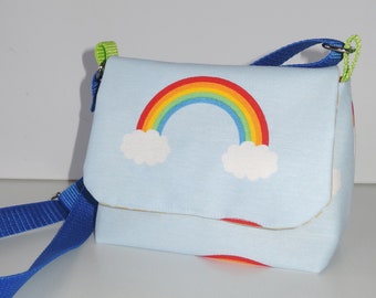 Kindertasche  - Kleine Umhängetasche - Kinder Handtasche - Regenbogen