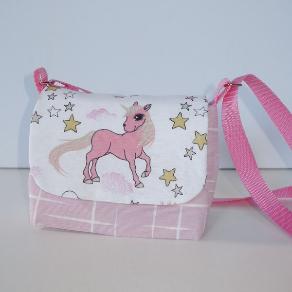 Children's bag - small shoulder bag - children's handbag - unicorn