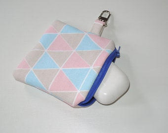 Mini Tasche - Taschenanhänger für Kleingeld , AirPod - mit  Karabiner
