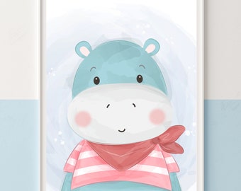 Nursery picture "Little Hippo"