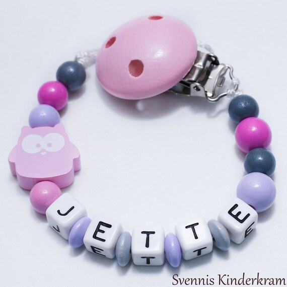 Pacifiers With Names Etsy