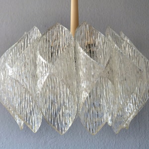 Acryl Eisglas Pendelleuchte