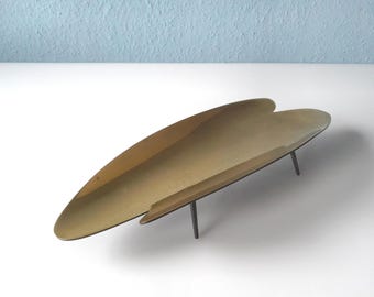 Asymmetrical XL brass bowl, Kupetz style