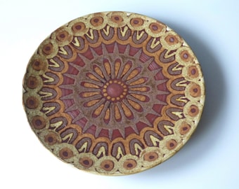 Studio ceramic plate by Fritz Cleve