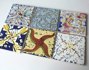 Juego de azulejos "La Suite Catalane" de Salvador Dali