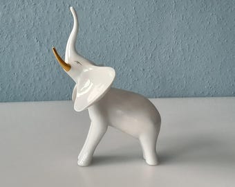 Elefante de porcelana estilizado de Hollohaza