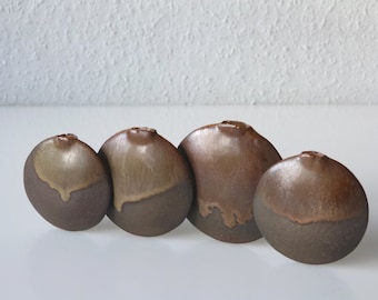 Beautifully shaped studio ceramic solifleur vases
