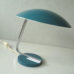 Petrol blue table lamp 6643 from Kaiser Leuchten