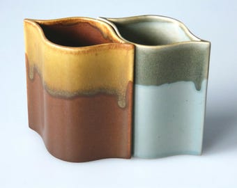 Two beautifully shaped Rosenthal ceramic vases