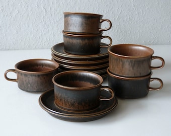 Seis tazas de té Ruska de Arabia