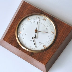 Minimalist rosewood weather station