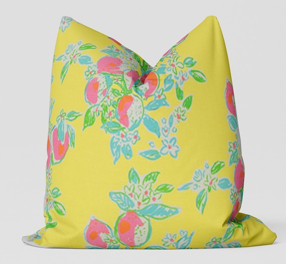 Lilly Pulitzer Pink Lemonade Sunshine Lilly pulitzer pillow | Etsy