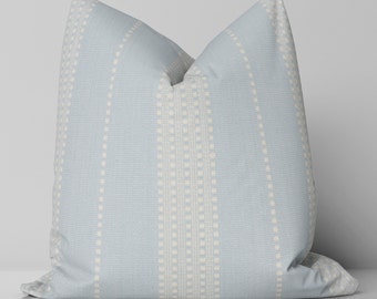 Lubeck Stripe Pillow Cover / Sky