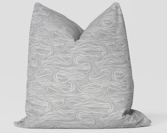 Surf Pillow/ Grey