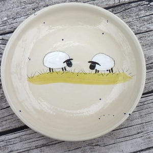 Kinderteller &quot;Schafe&quot;-getöpfert