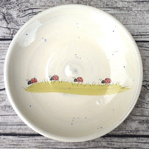 Children's plate "Ladybug" made of pottery