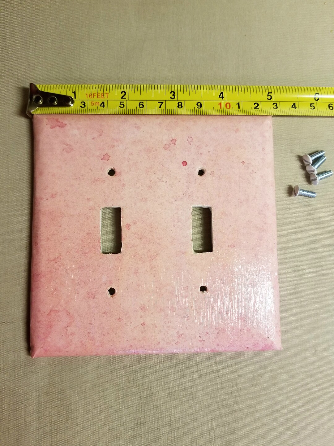 Embellished Light Switch Cover, Double Light Switch Cover, Unique Home