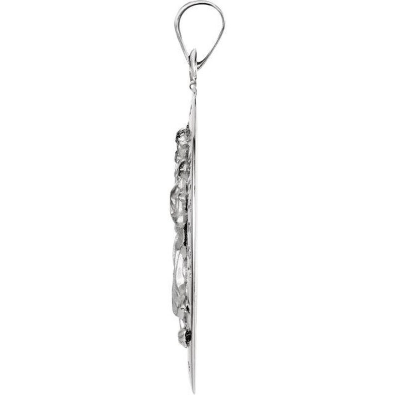 Christopher Pendant Sterling Silver Oval St