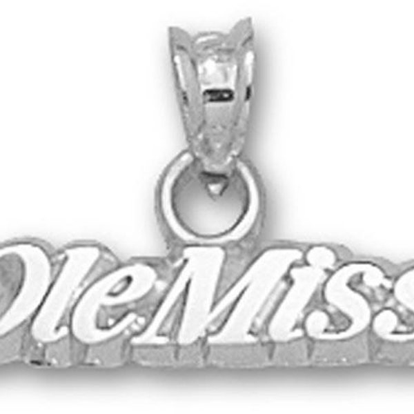 Mississippi Rebels "ole Miss" Sterling Silver Pendant