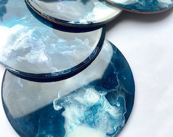 Ocean Resin Coasters
