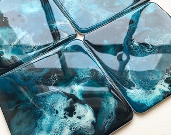 Ocean Resin Coasters