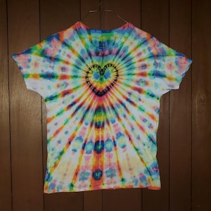 Heart Rainbow Wig Wag Tie dye