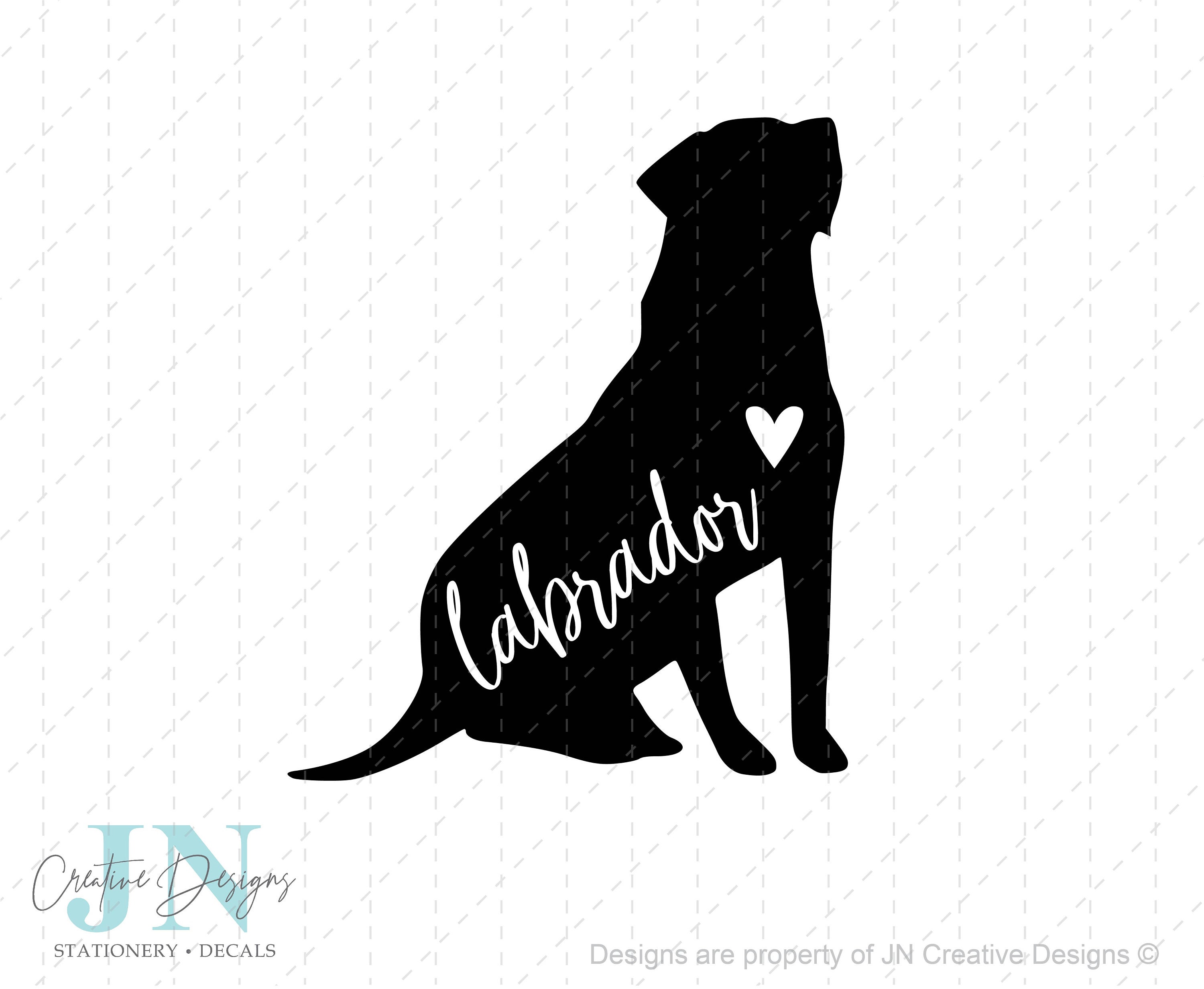Labrador Retreiver Car Decal Dog Sticker Car Decal Tumbler Etsy