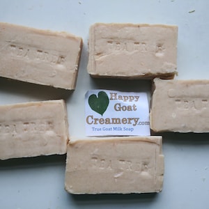 5 Bars 15 oz total GOAT MILK SOAP Happy Goat Creamery Select From All Types We Make home made cheap soap fast shipping