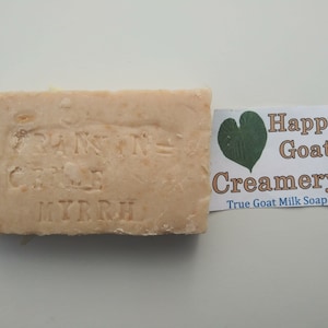 20 Bars 3 oz each Goat Milk Soap Frankincense & Myrrh with Shea Butter Cold Process Method Happy Goat Creamery 60 oz total FREE SHIPPING