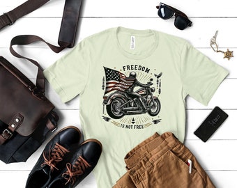 Freedom Motorcycle T-Shirt: Unisex Biker Graphic Tee