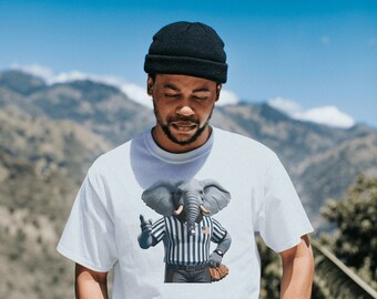 Elephant Umpire T-Shirt: Unisex Referee Tee