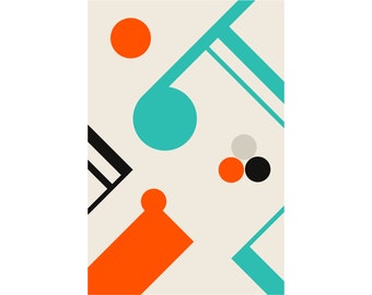 geometric poster etsy