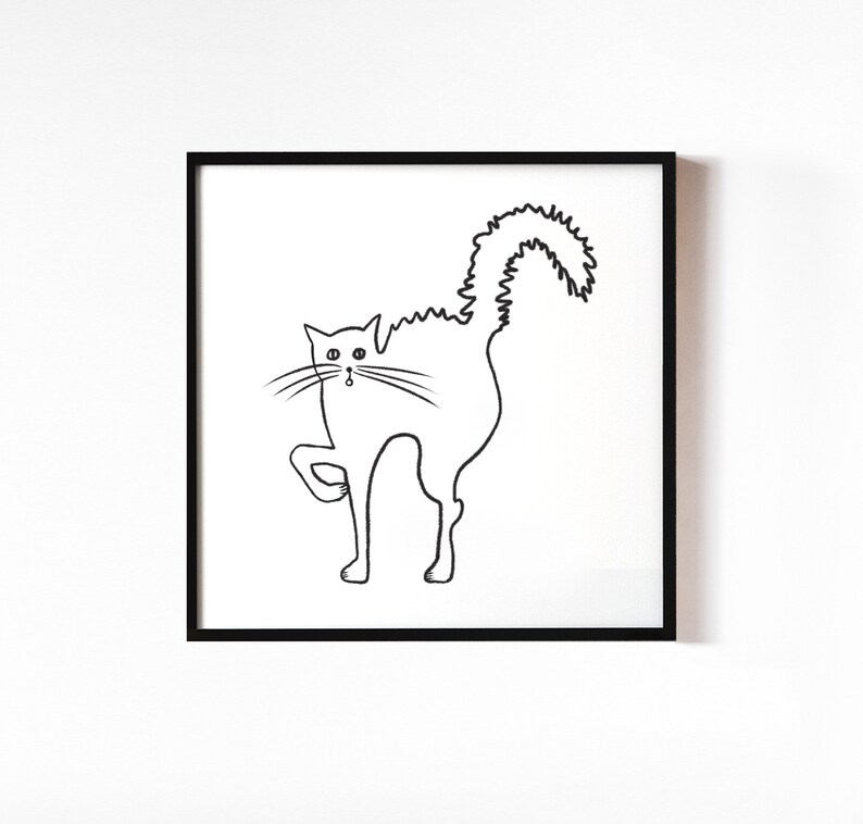 Line Drawing Picasso Cat Sinhala21 Blogspot Com