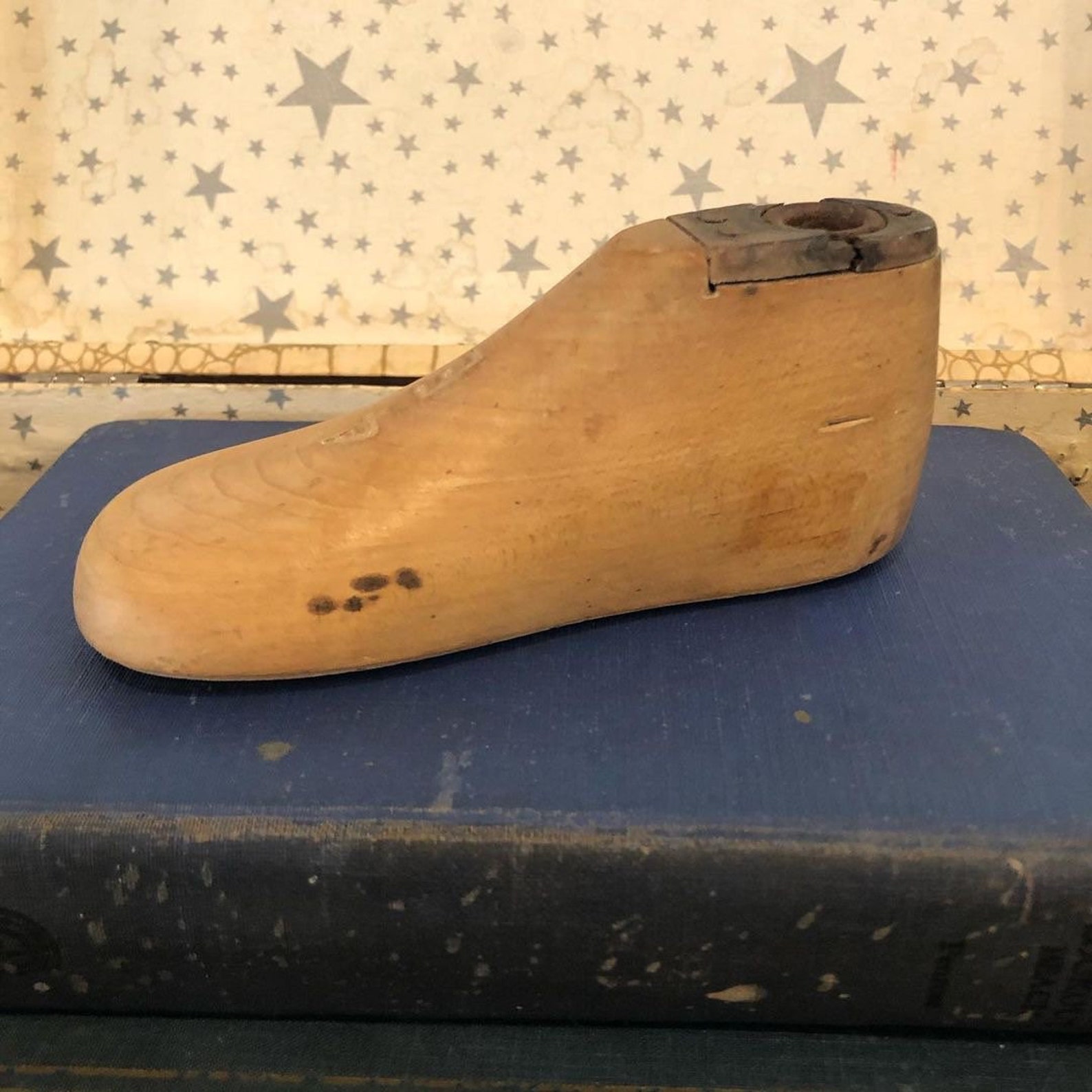 Vintage shoe mold wood shoe mold child shoe mold wooden Etsy