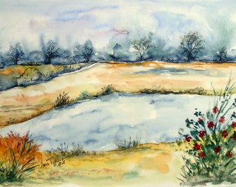 Am See, Aquarell 2022 -Original