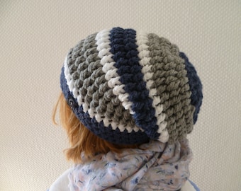 Gorro de invierno para mujer, gorro cálido, gorro de mujer, gorro largo para mujer