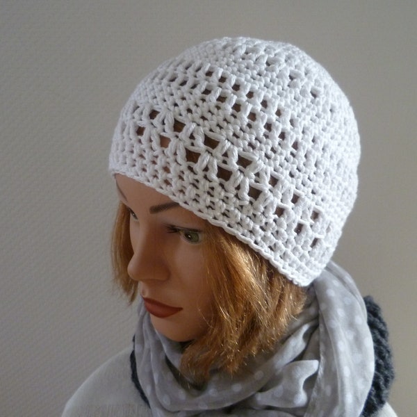 Sommermütze "Geli", Farbwunsch, Baumwolle Damen Beanie,Damen Sommer Beanie,Sommermütze Damen,  Baumwollmütze,Beanie Damen