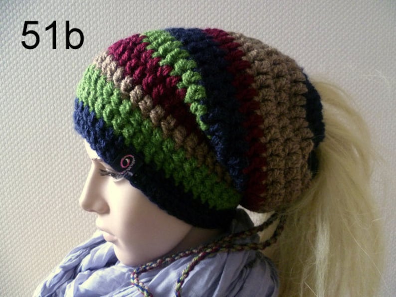 TAGO 2 Modelle dread Rastazopf beanie cap