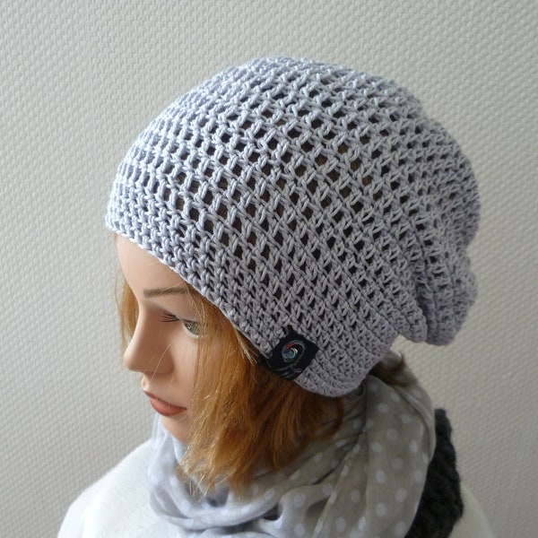 Sommerbeanie-Baumwolle "Janin",Sommerslouch,Sommerbeanie,Sommerbeanie Damen, Farbwunsch