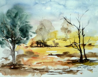 Landscape - Watercolor 2020- Original