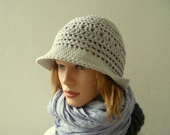 Color choice - airy summer hat "Milena", women's hat, women's summer hat, cotton women's hat