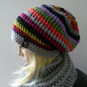 Berretto, berretto da donna, berretto invernale, cappello caldo, berretto lungo "Gardy 1"