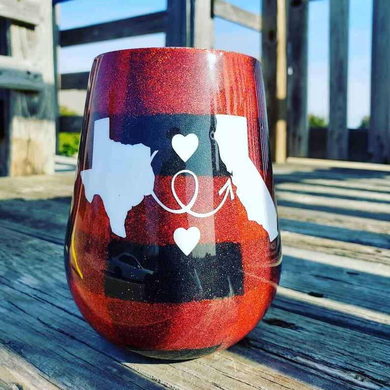 Buffalo Plaid Wine Glass Wine Glass Buffalo Plaid Buffalo Etsy